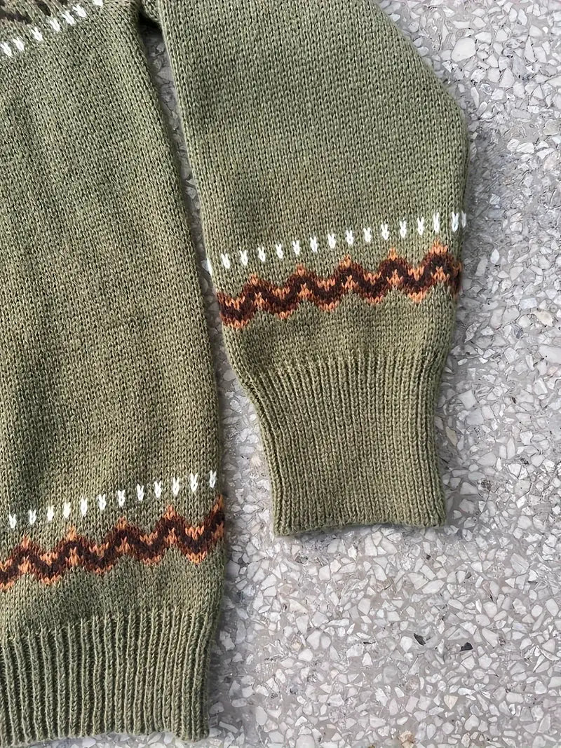Pull traditionnel islandais en maille Lopapeysa