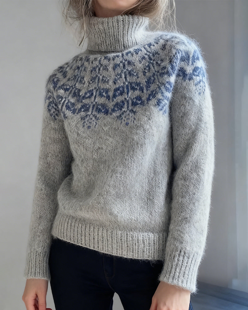 Pull à col roulé décontracté et tendance