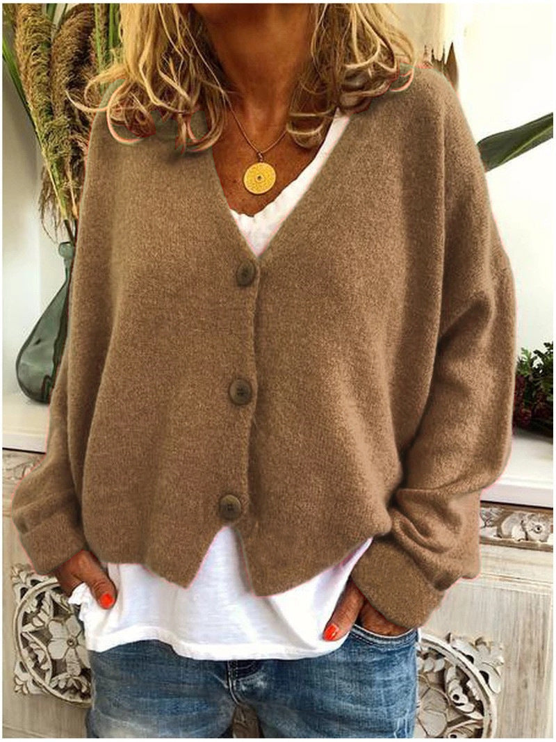 Cardigan en maille confortable et coupe décontractée