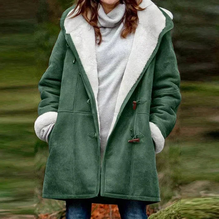 Manteau chaud à capuche et doublure polaire