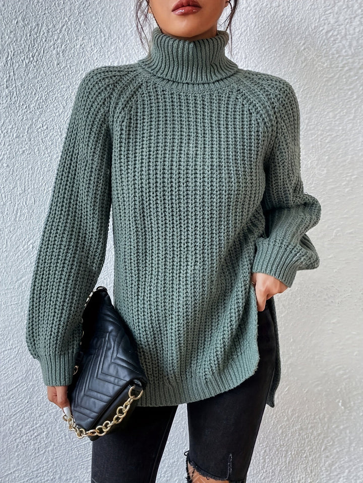 Isabella | Pull à col roulé tricoté