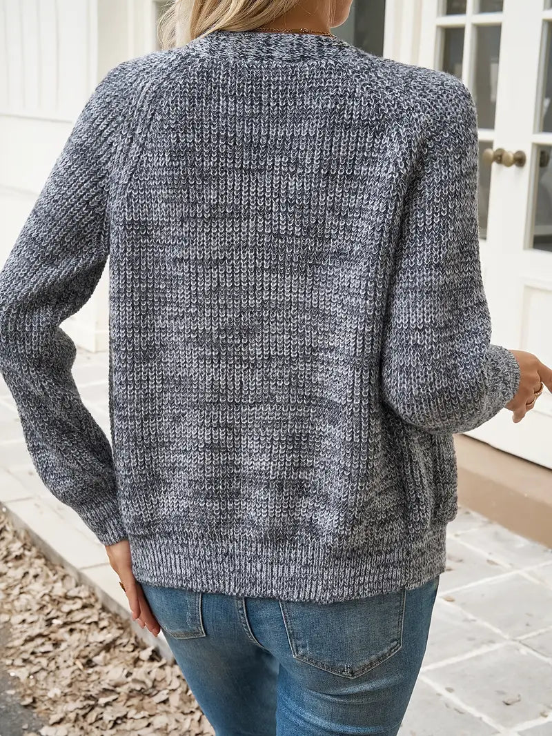 Cardigan élégant en maille de polyester pour femme