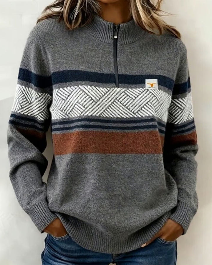 Pull à manches longues Color Blocked