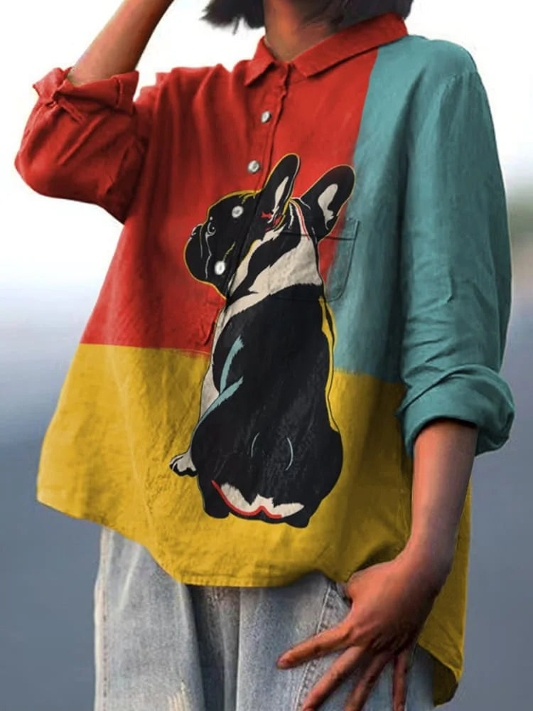 T-shirt pour amoureux des chiens avec l'illustration de Milo