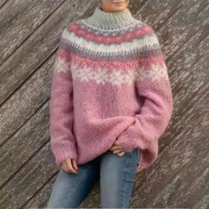 Pull à motif islandais