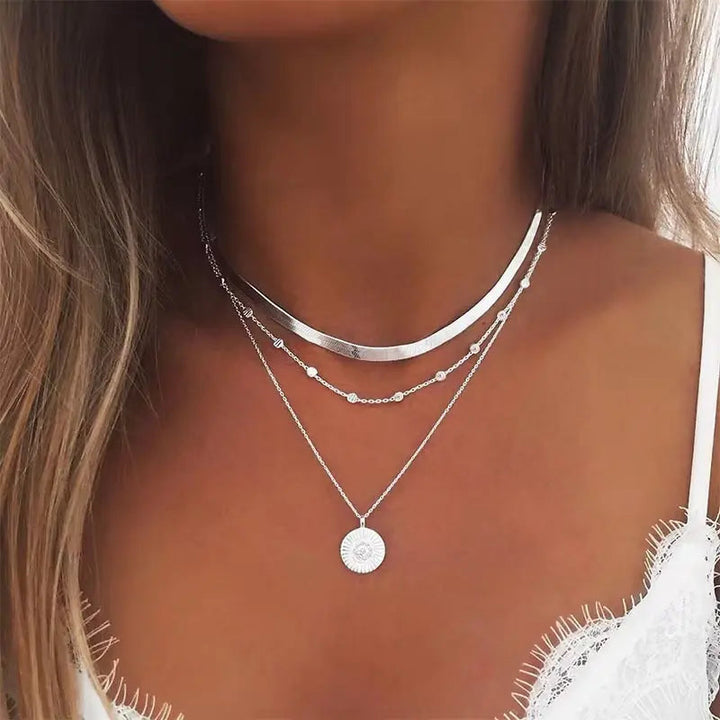 Collier délicat en argent pour femme