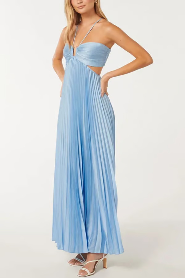 Robe longue Summer Glow à col licou
