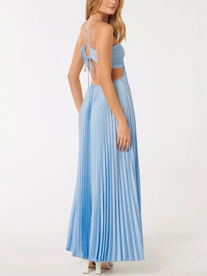 Robe longue Summer Glow à col licou