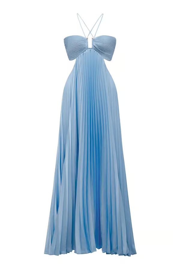 Robe longue Summer Glow à col licou