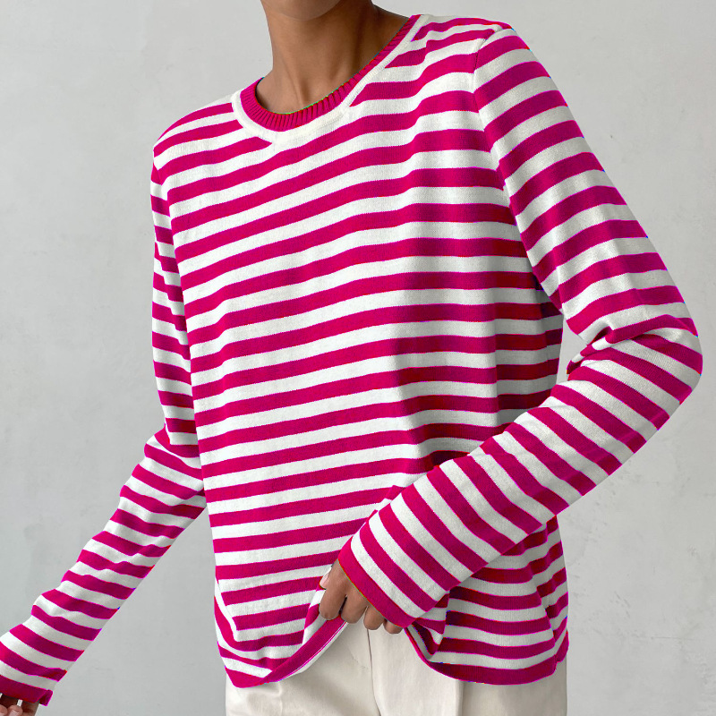 Sweatshirt à rayures pour femmes