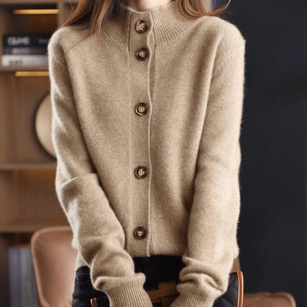 Cardigan luxueux en cachemire tricoté
