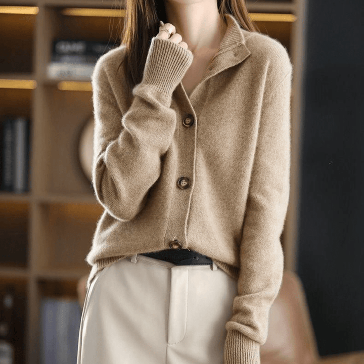 Cardigan luxueux en cachemire tricoté