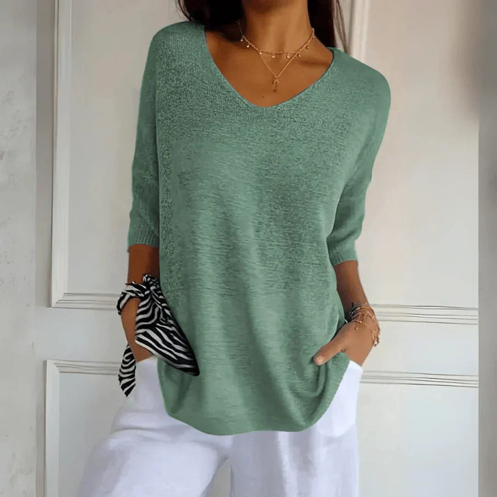 Top tricoté chic à texture douce