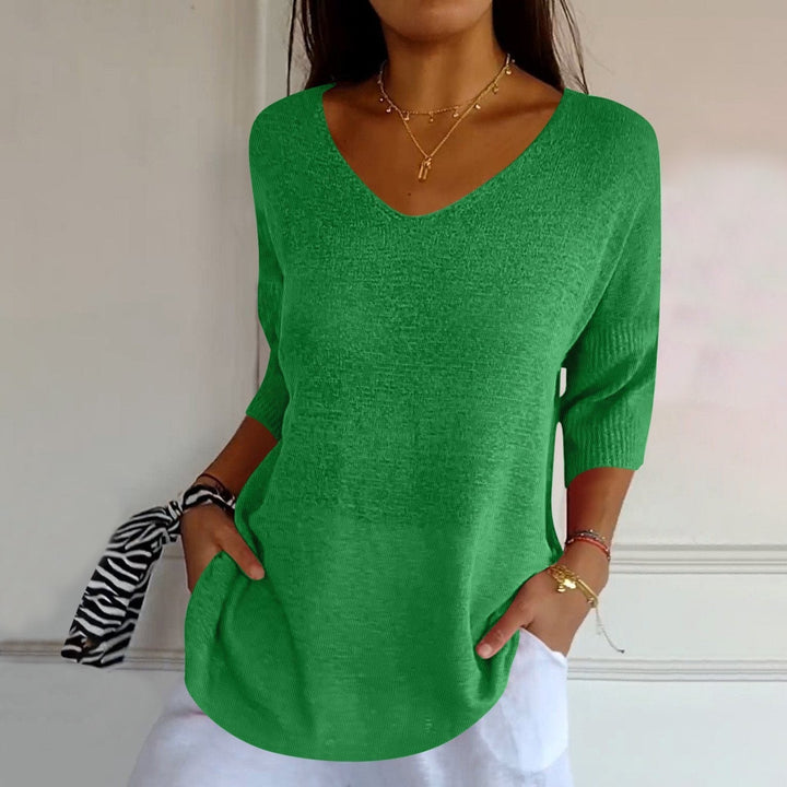 Top tricoté chic à texture douce