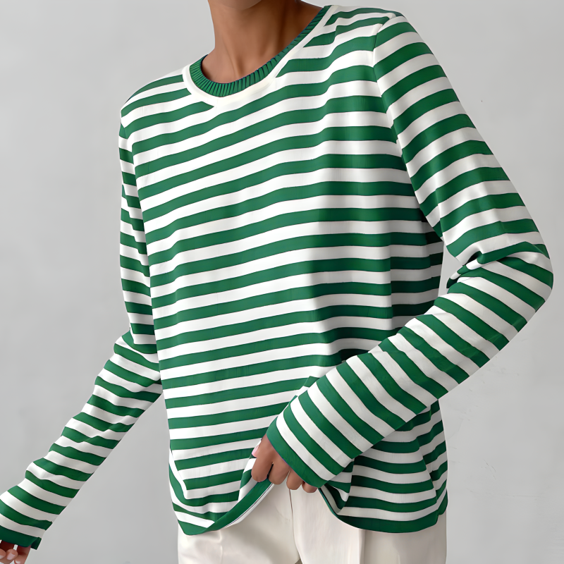 Sweatshirt à rayures pour femmes
