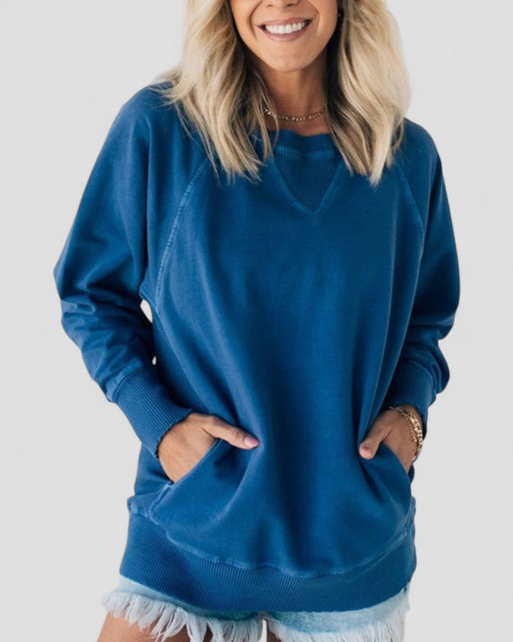 Pull-over texturé avec poches