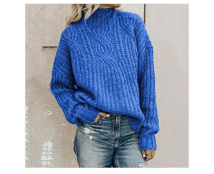 Pull douillet en maille torsadée