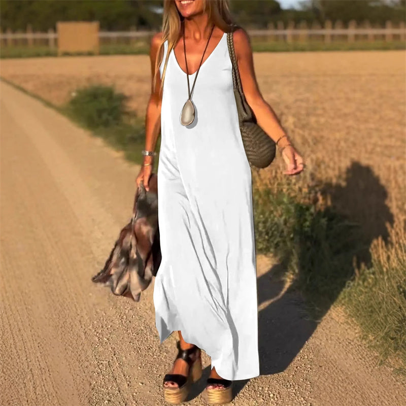 Robe mi-longue trapèze Blush Bloom