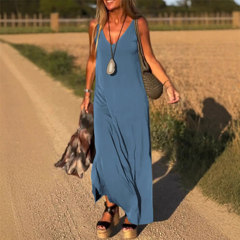 Robe mi-longue trapèze Blush Bloom